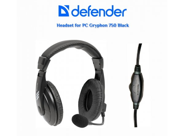 Defender Gryphon 750 Kulaküstü Kulaklık Siyah